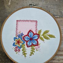 Bright Square Floral Felt Embroidery Kit – Maggie Gee