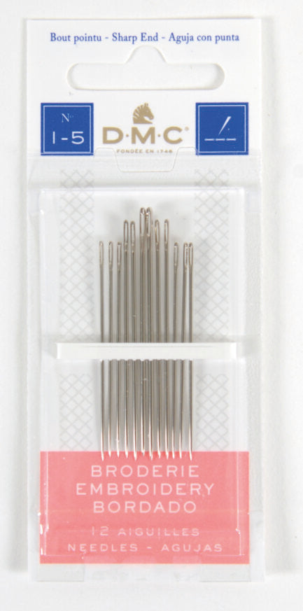 DMC Embroidery Needles, no: 1 -5
