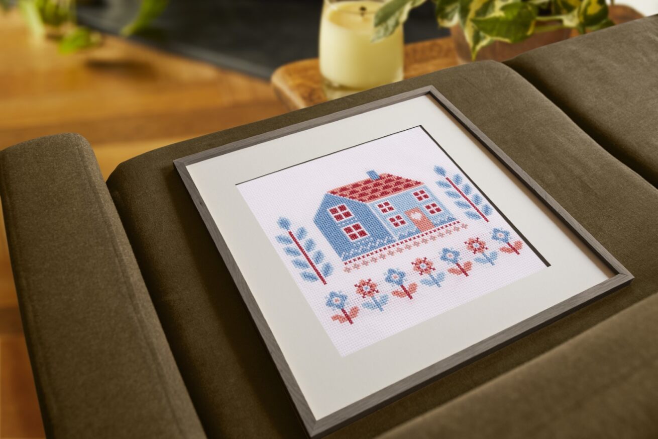 DMC Folk Cottage Cross Stitch Kit
