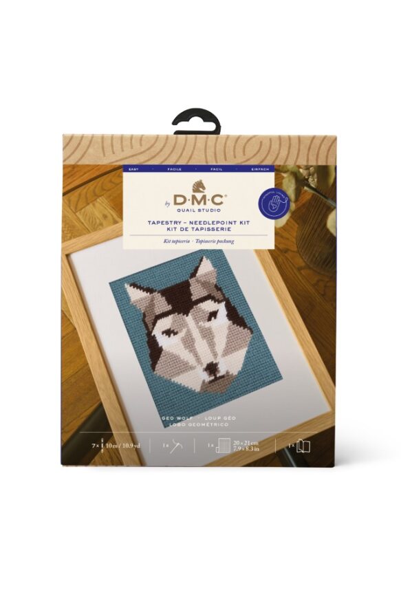 DMC Geo Wolf Tapestry Kit