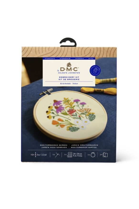 DMC Mediterranean Garden Embroidery Kit