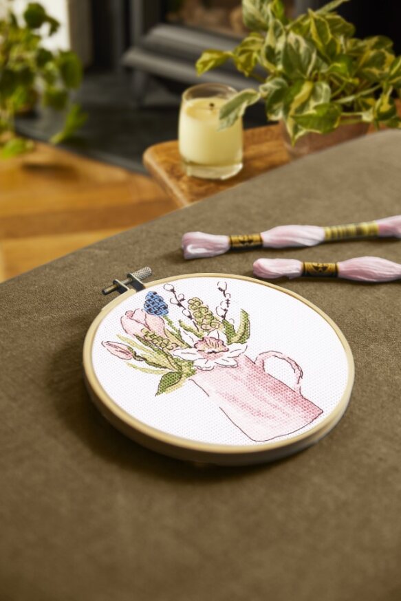 DMC Spring Garden Jug Cross Stitch Kit