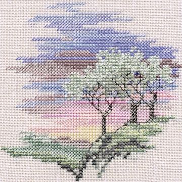 Derwentwater Designs Frosty Trees (aida) Cross Stitch Kit