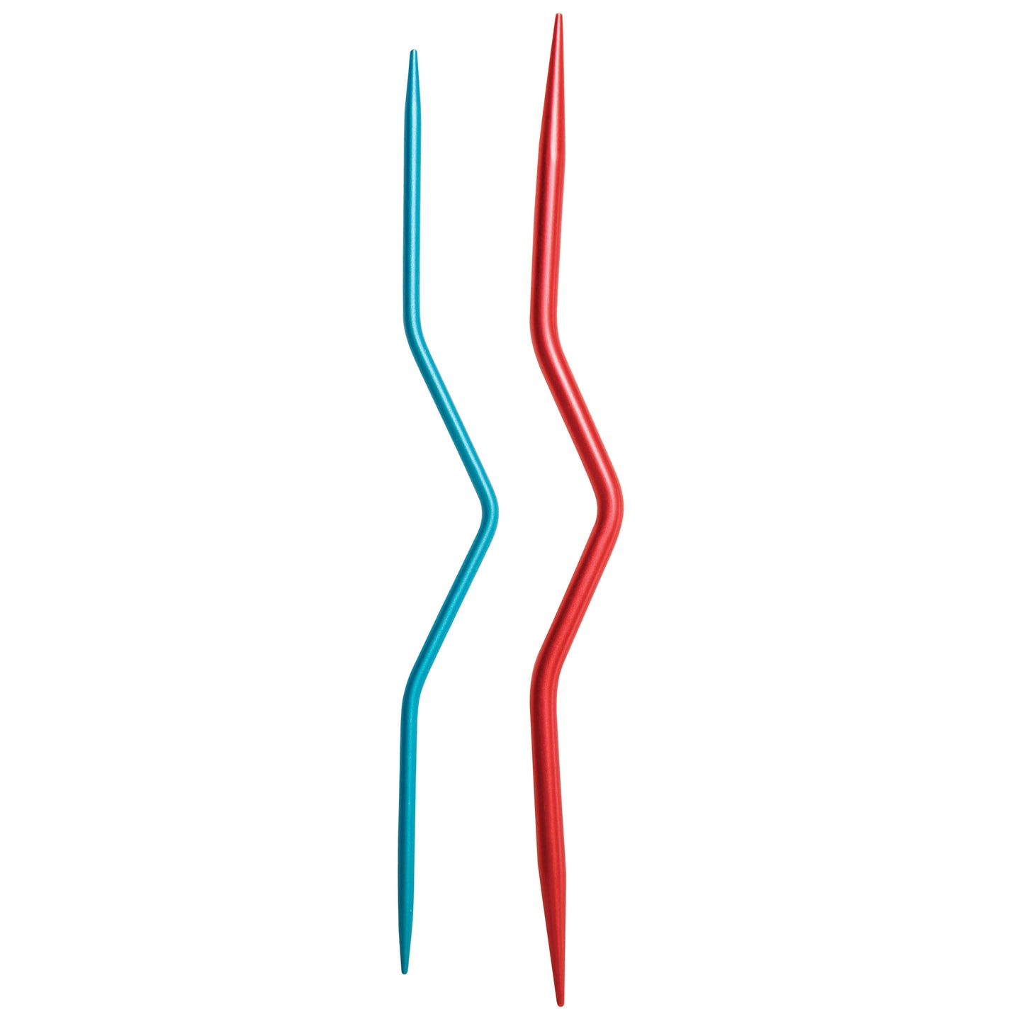 Coloured Aluminium Cable Needles: Set of 2 (Knit Pro)