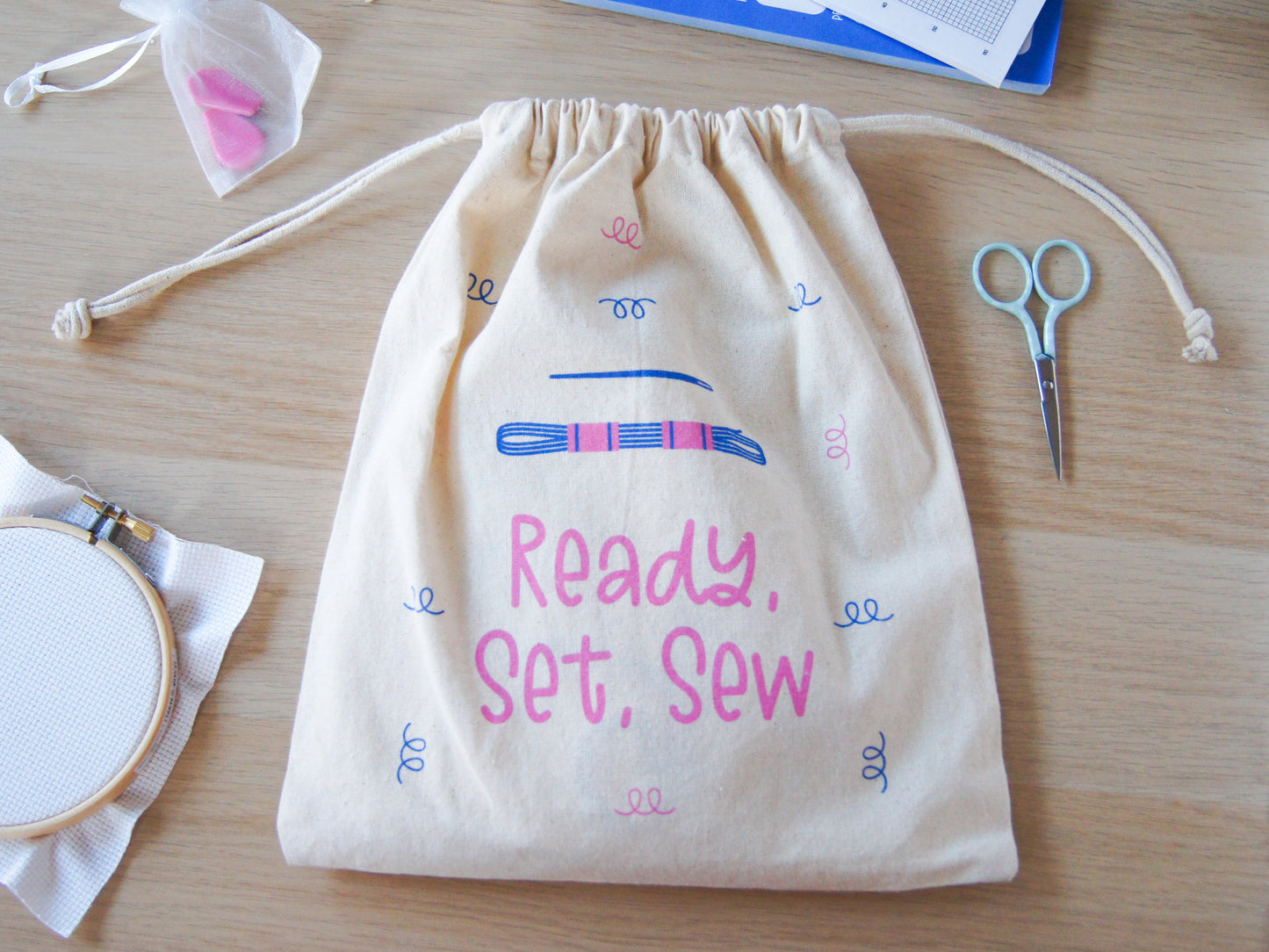 Cross Stitch Project Bag – Ready, Set, Sew by Sew Sophie
