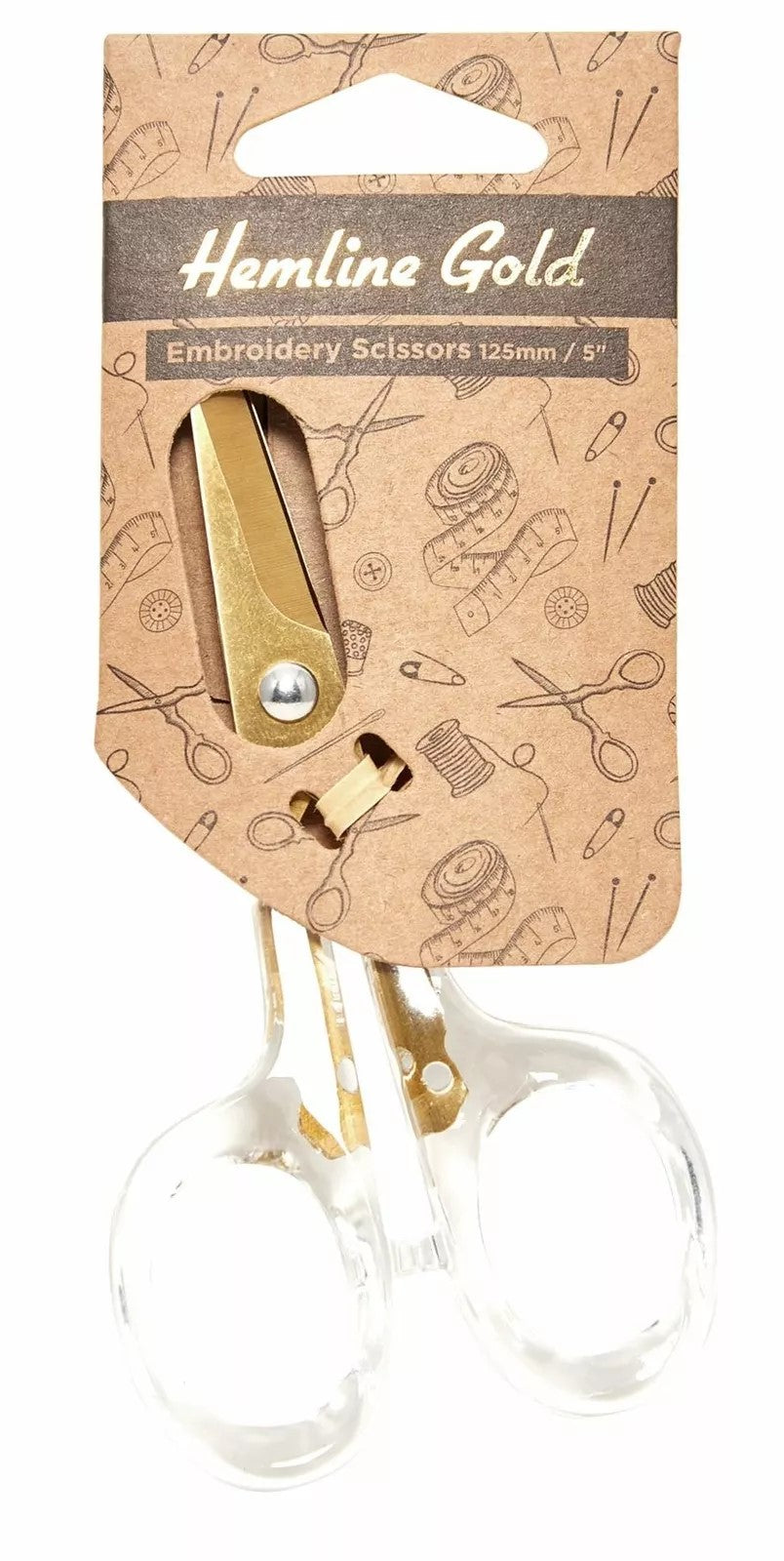 Hemline Gold Embroidery Scissors
