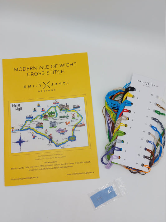 Modern Isle of Wight Cross Stitch