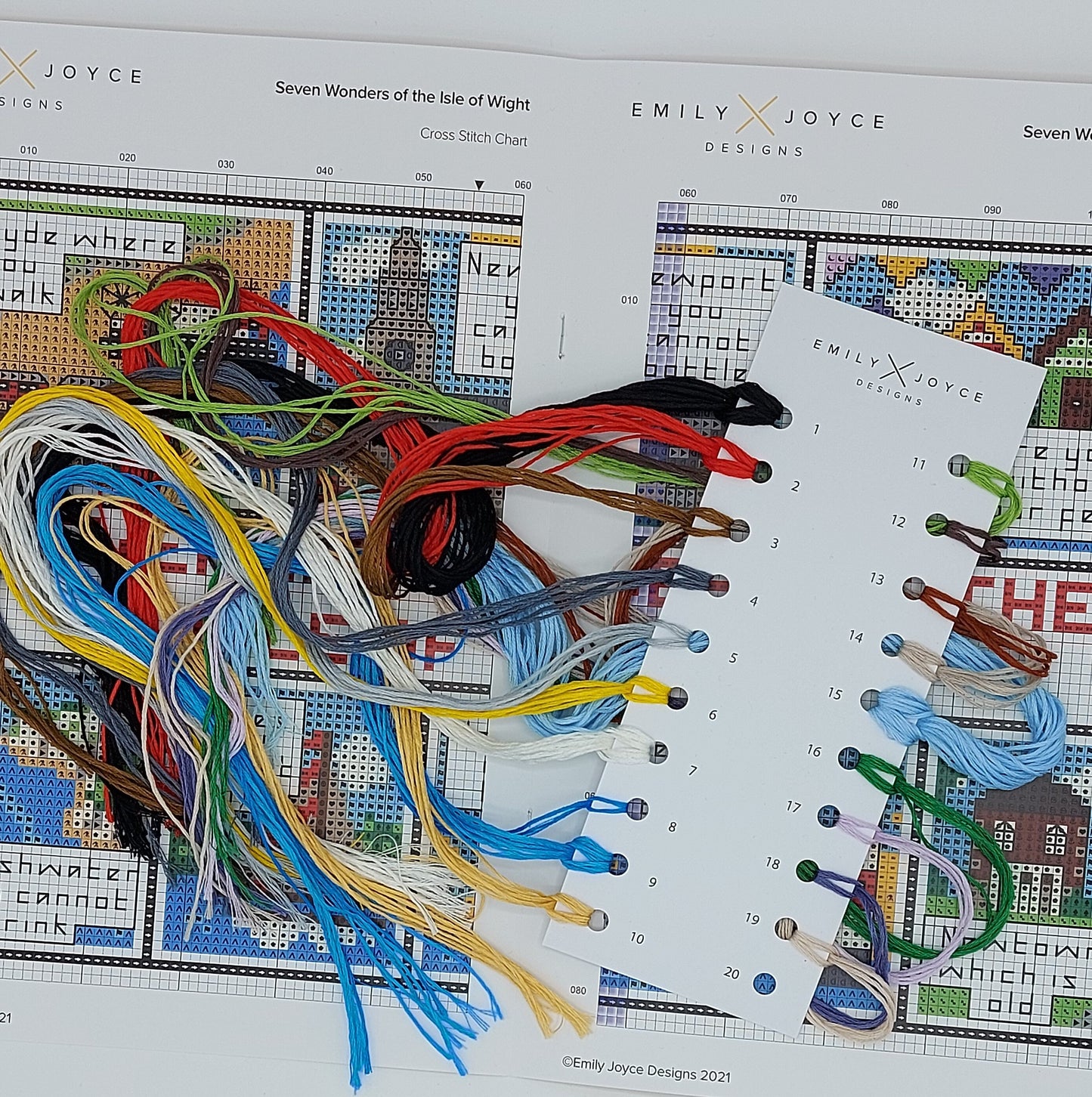 Seven Wonders of the Isle of Wight Cross Stitch Kit