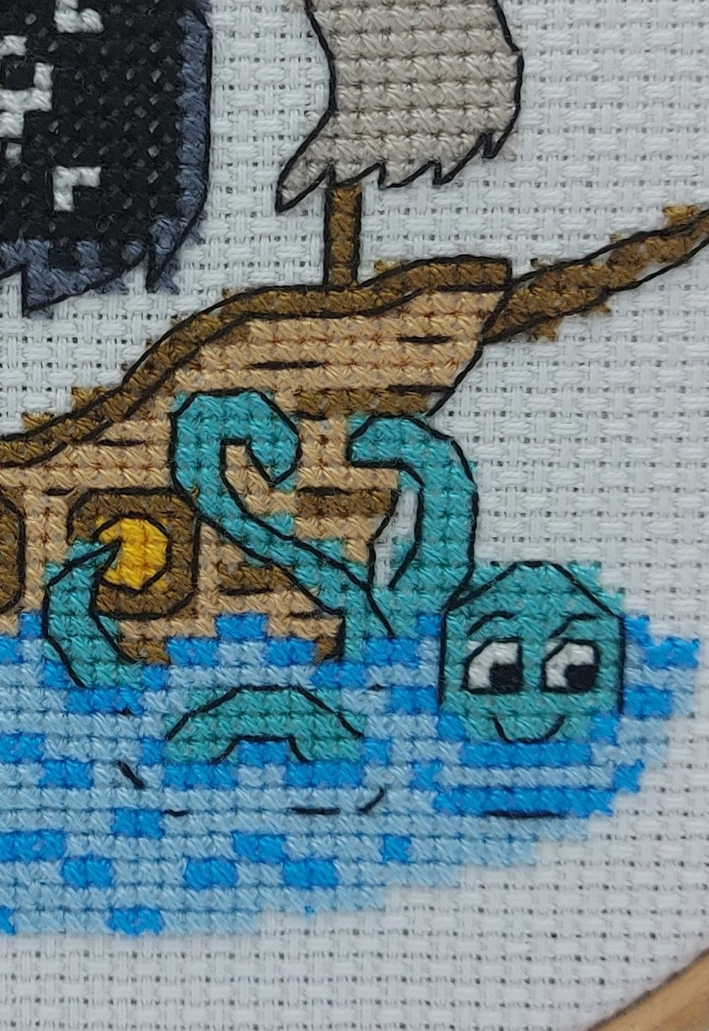 Pirate Ship Cross Stitch PDF Pattern (Digital)