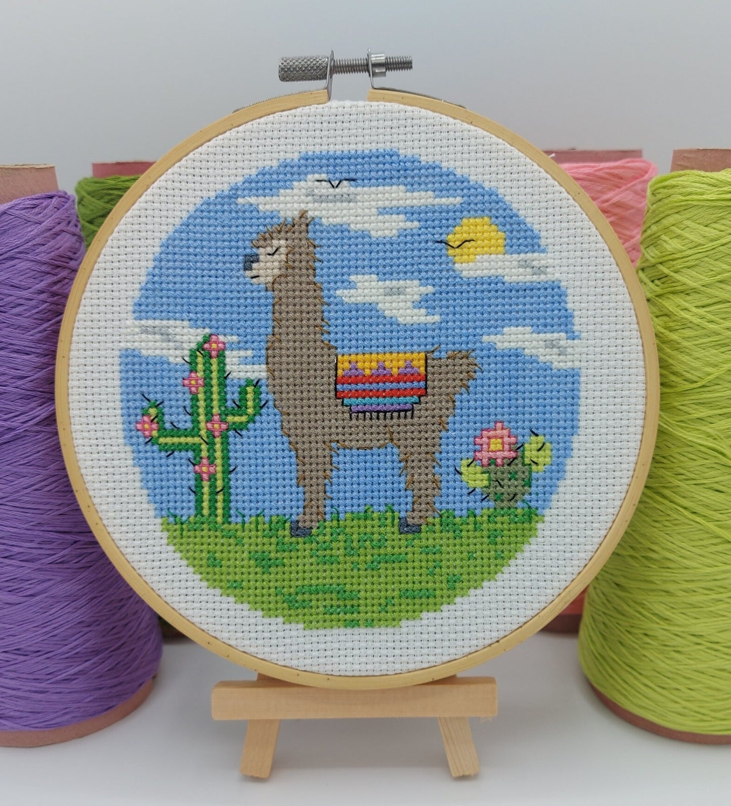 Alpaca Cross Stitch PDF Pattern (Digital)