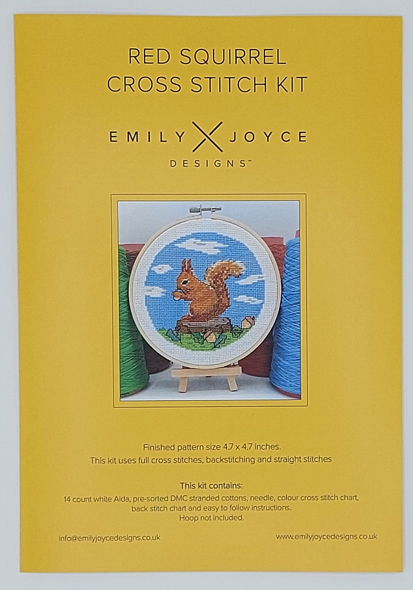 Red squirrel Cross Stitch Kit