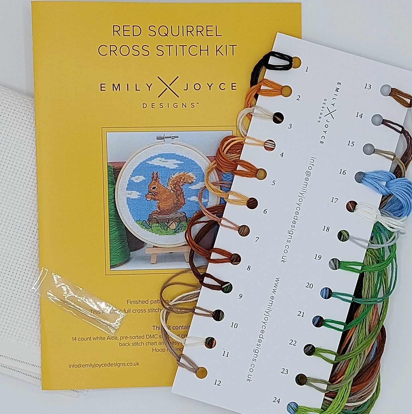 Red squirrel Cross Stitch Kit