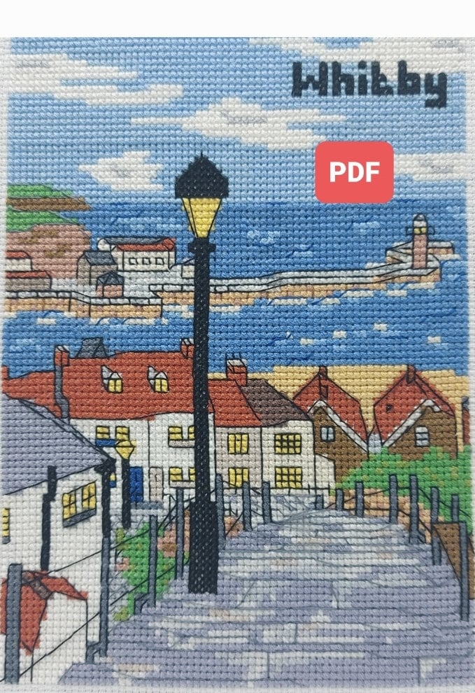 Whitby's 199 Steps Cross Stitch Kit