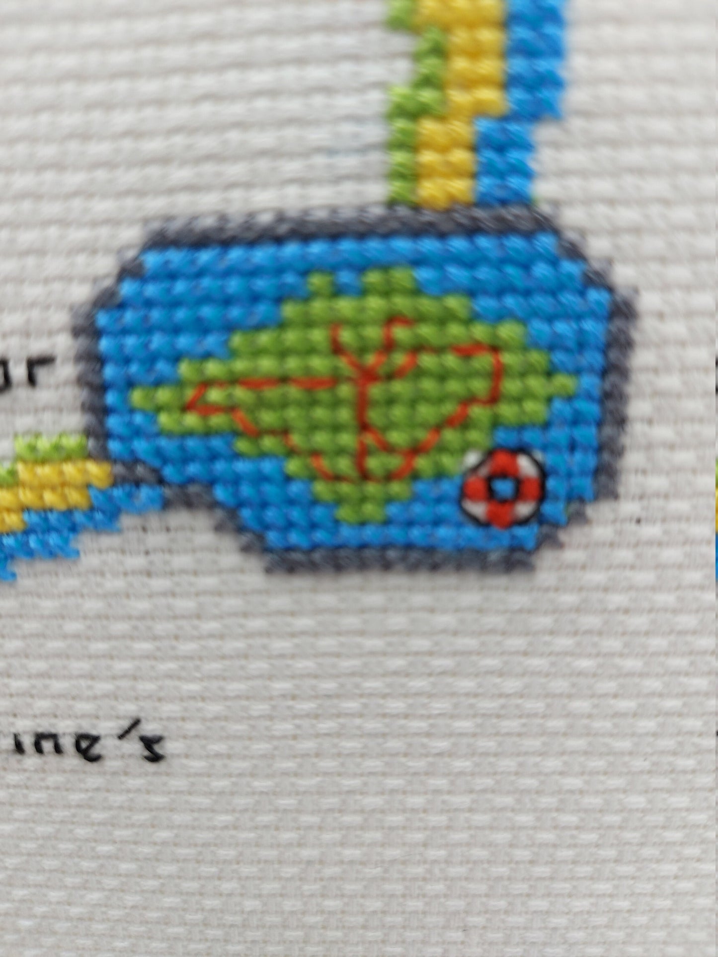 Modern Isle of Wight Cross Stitch PDF Pattern (Digital)