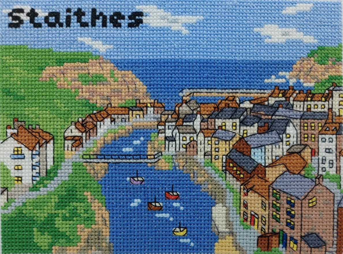 Staithes Cross Stitch PDF Pattern (Digital)