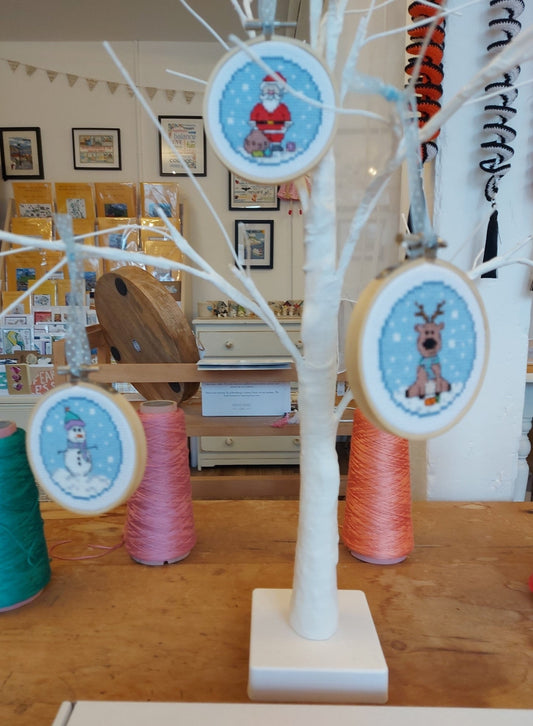 Christmas Baubles Cross Stitch Box Set