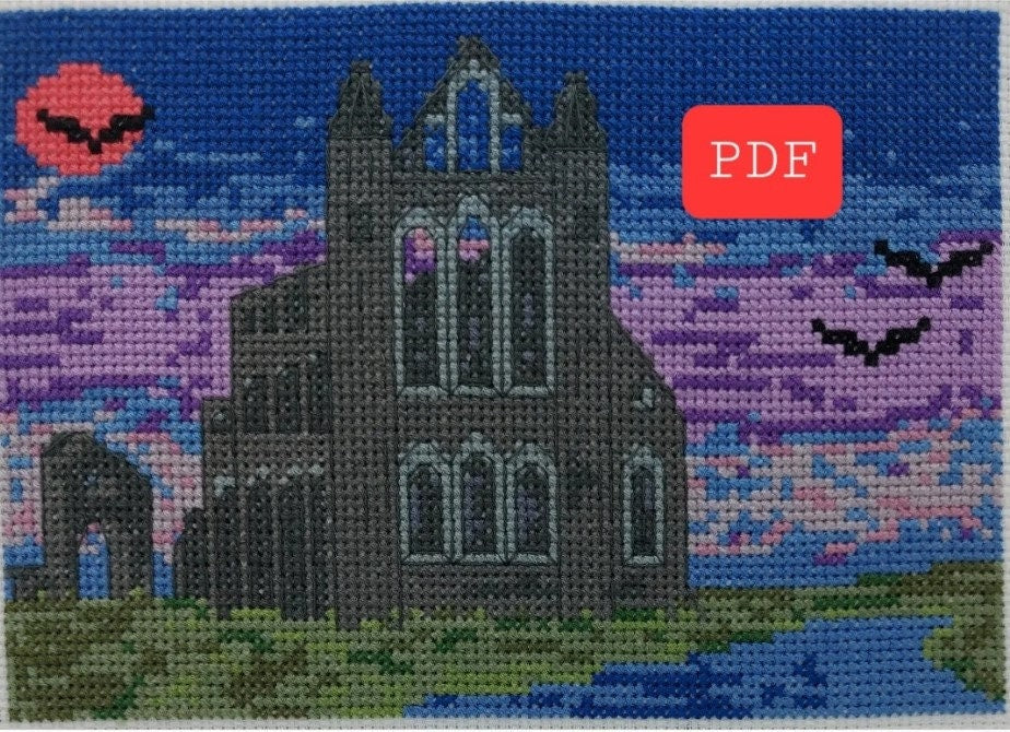 Whitby Abbey Cross Stitch Kit