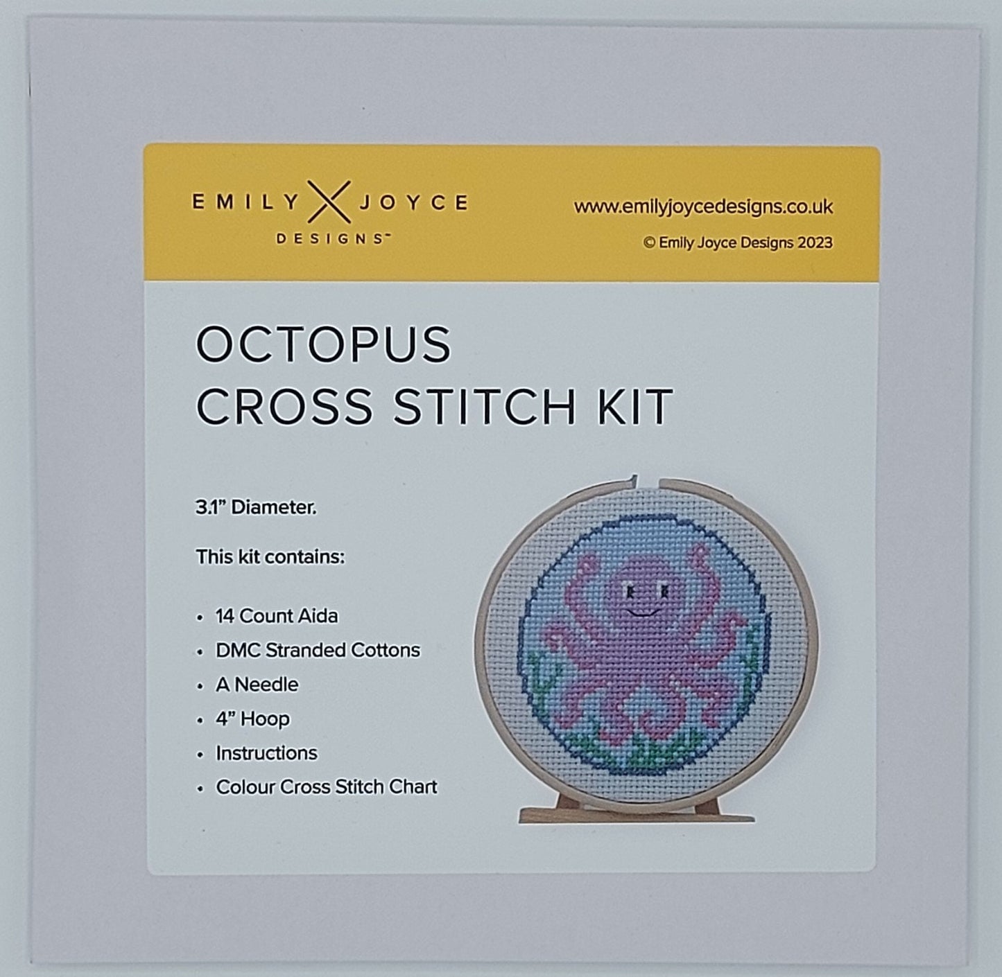 Octopus Cross Stitch Kit