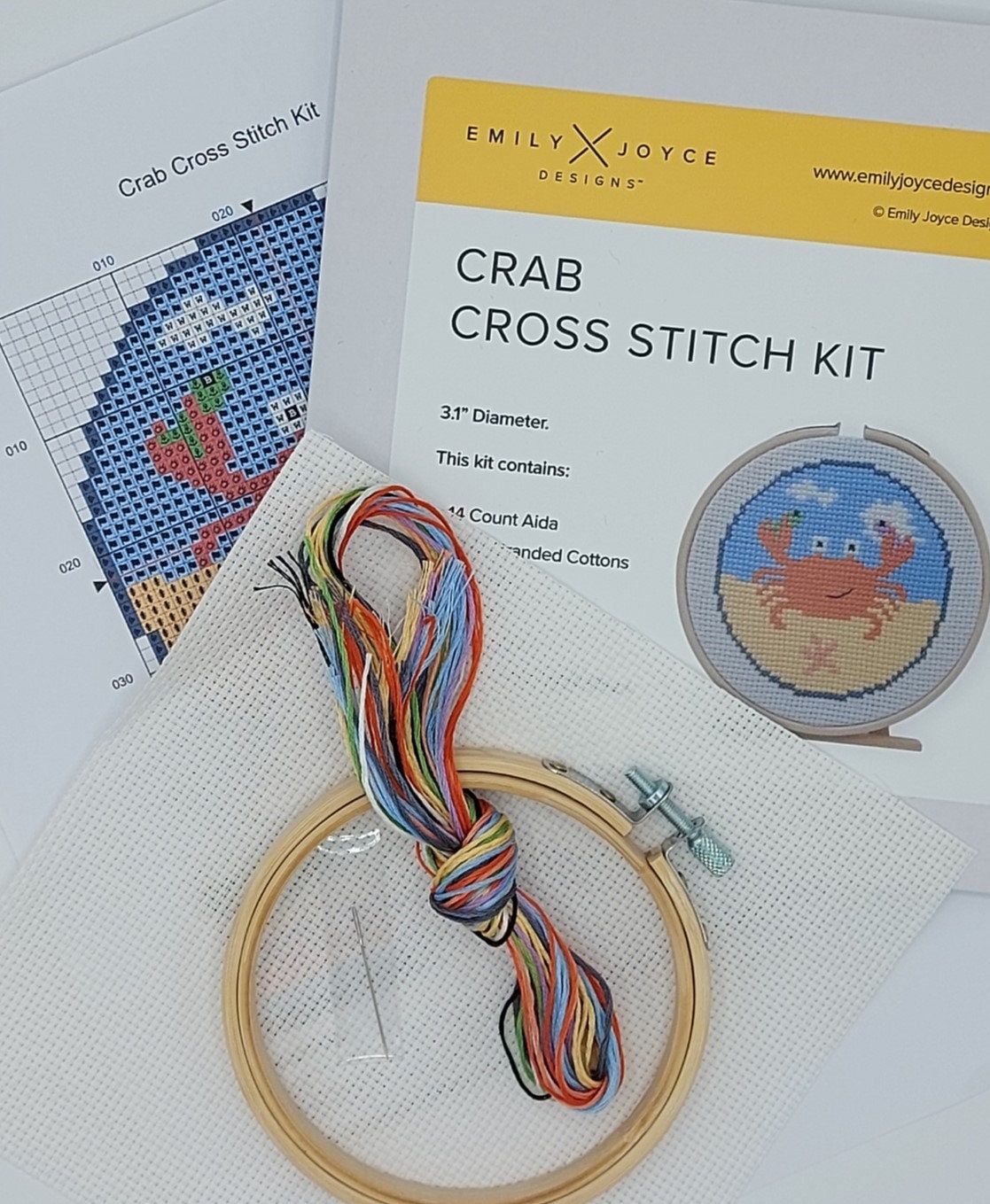 Crab Cross Stitch Kit