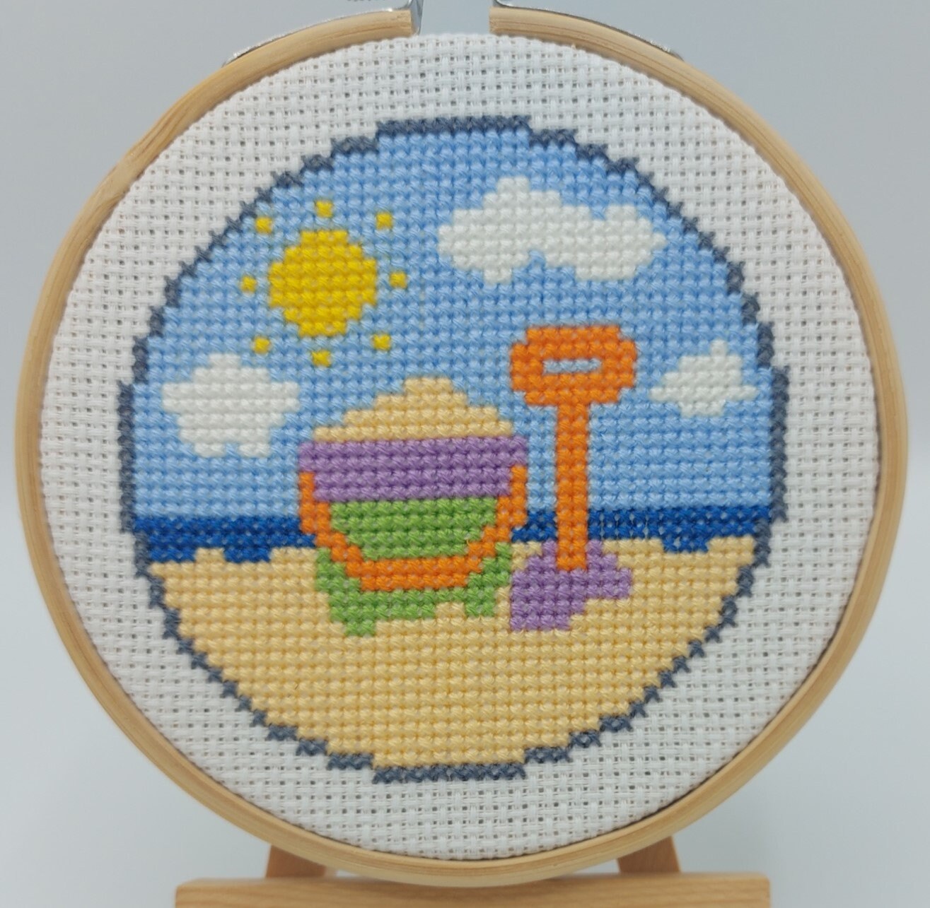 Bucket and Spade Cross Stitch PDF Pattern (Digital)