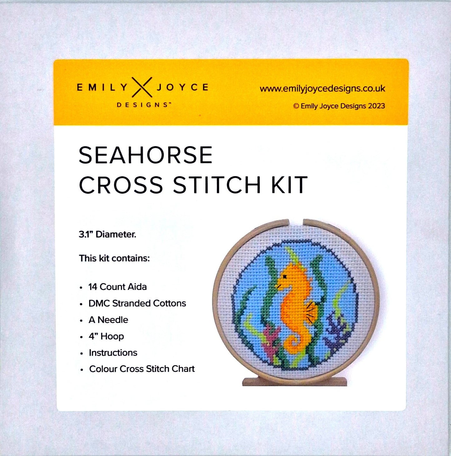 Seahorse Cross Stitch Kit