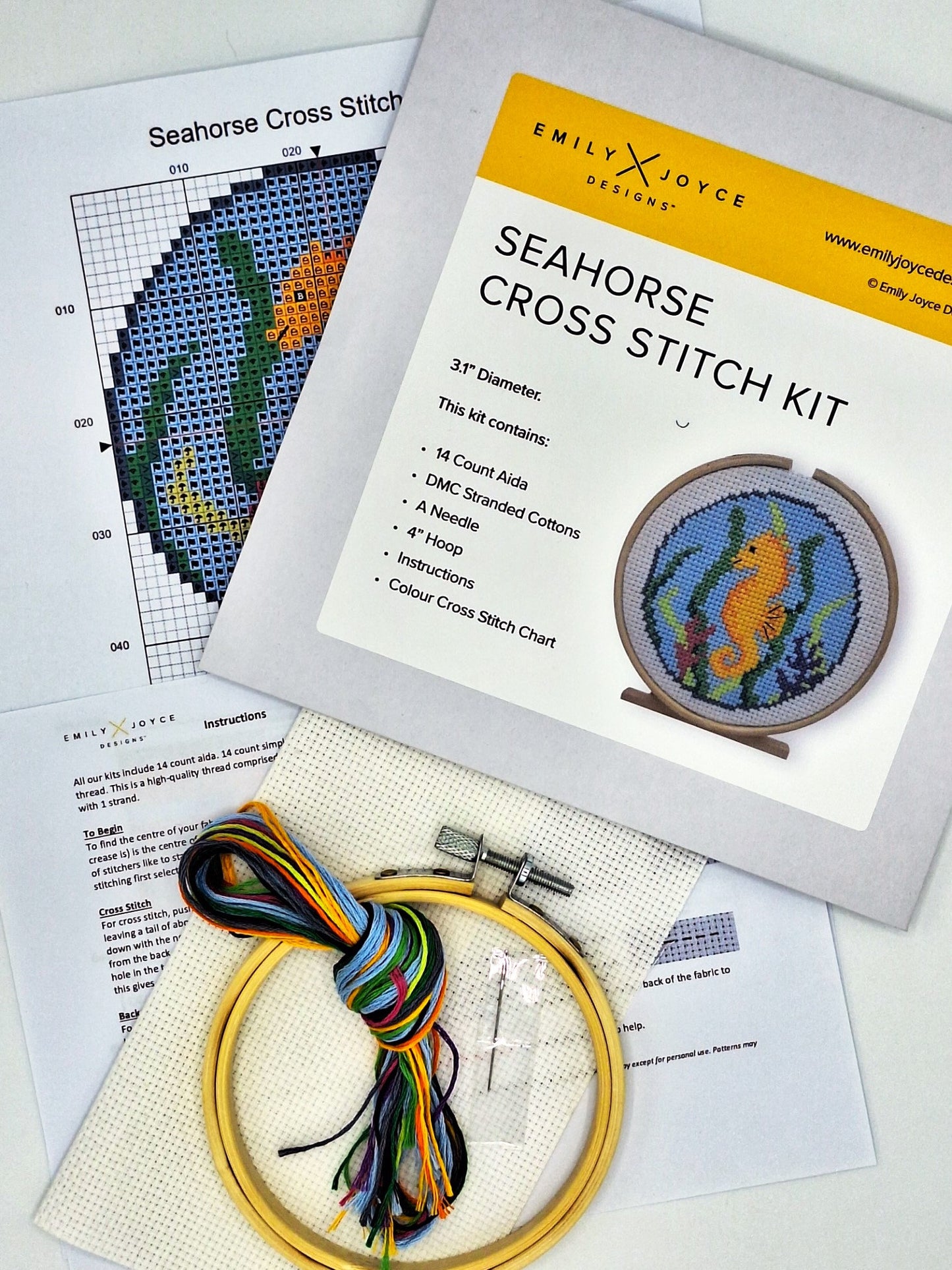 Seahorse Cross Stitch Kit