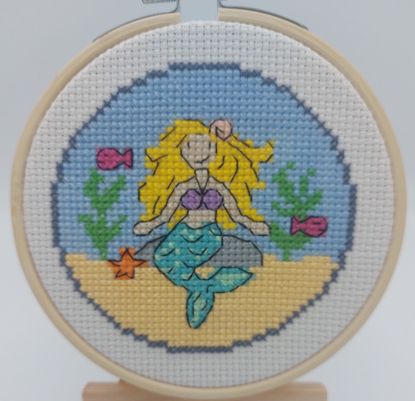 Mermaid Cross Stitch PDF Pattern (Digital)
