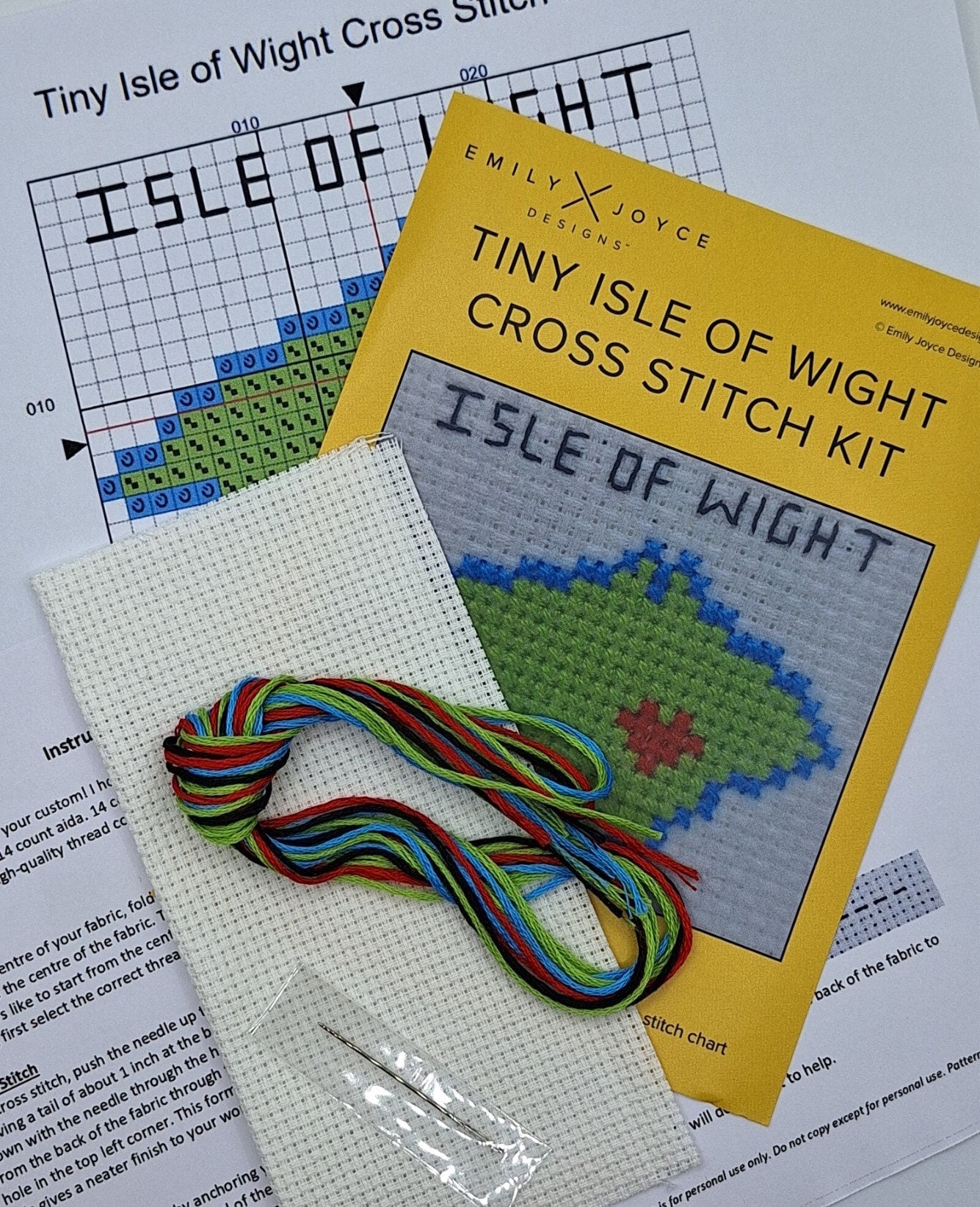 Tiny Isle of Wight Cross Stitch Kit