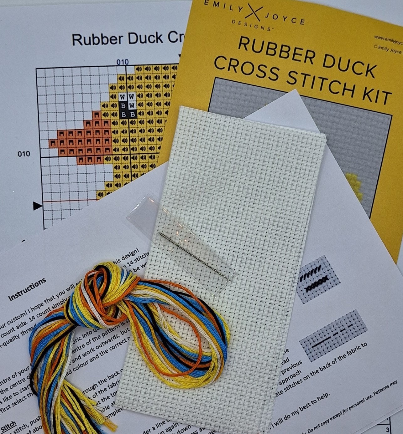 Little Rubber Duck Cross Stitch Kit