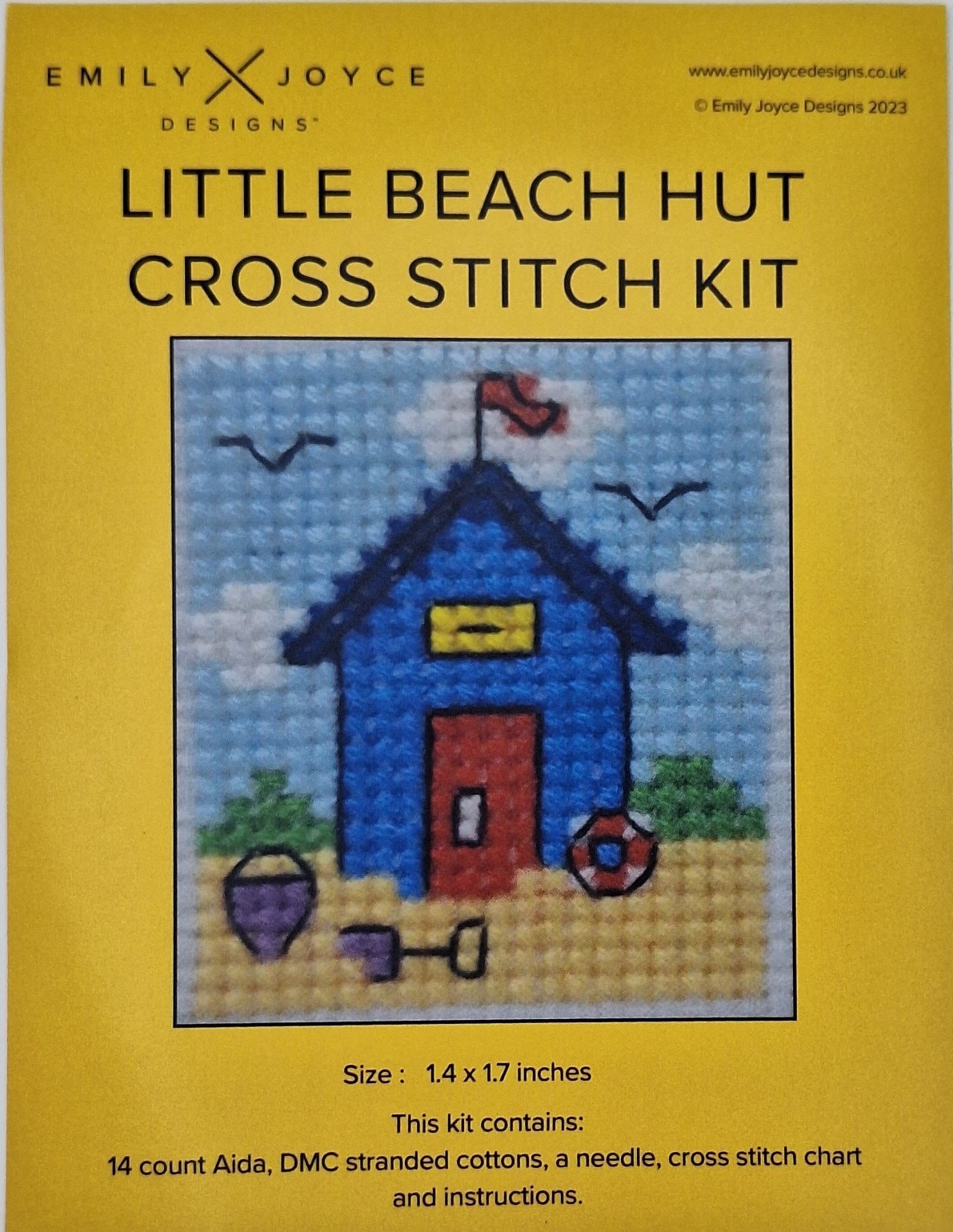 Little Beach Hut Cross Stitch Kit