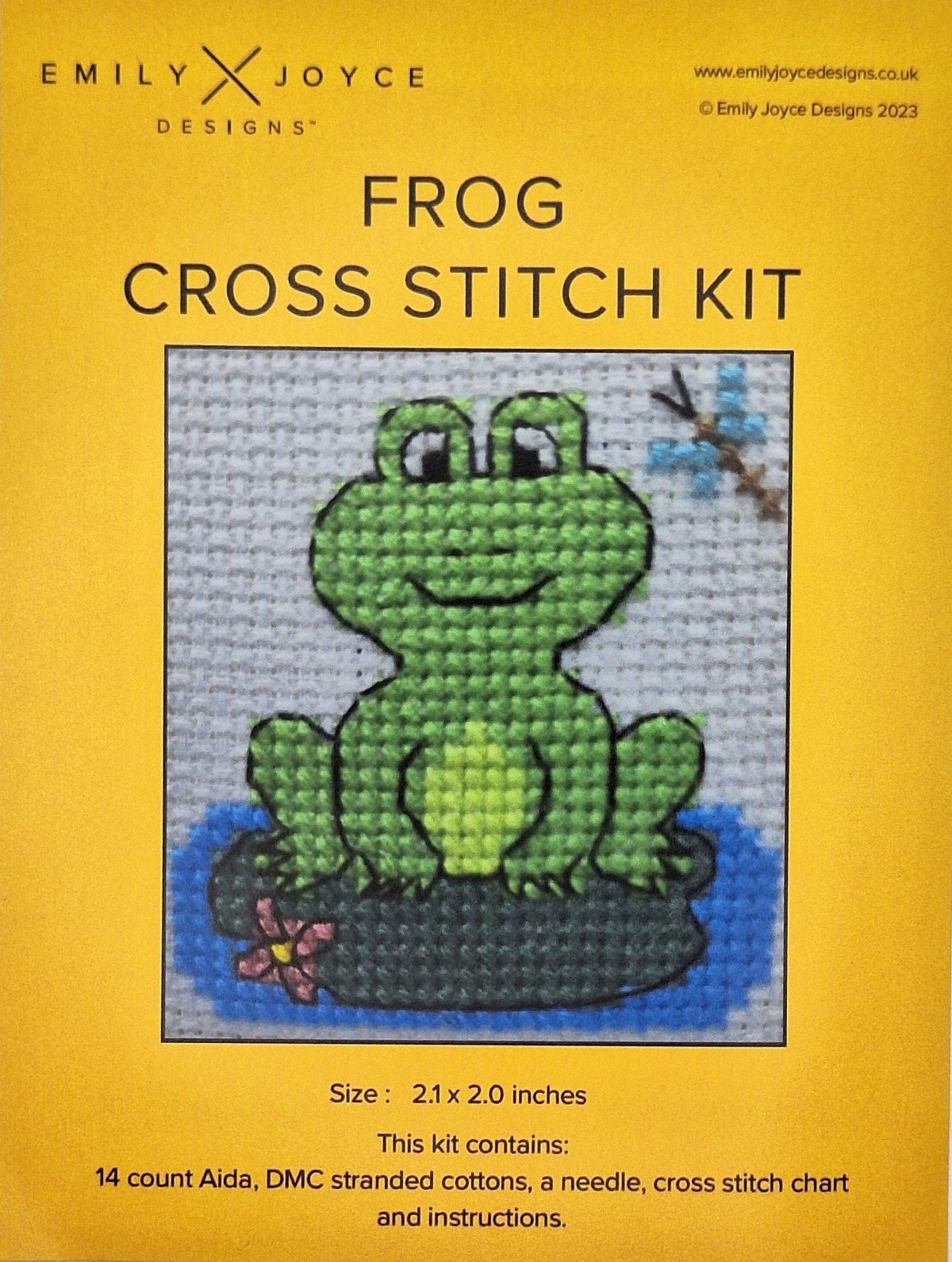 Frog Cross Stitch Kit