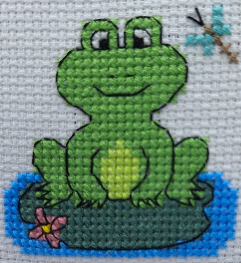 Frog Cross Stitch Kit