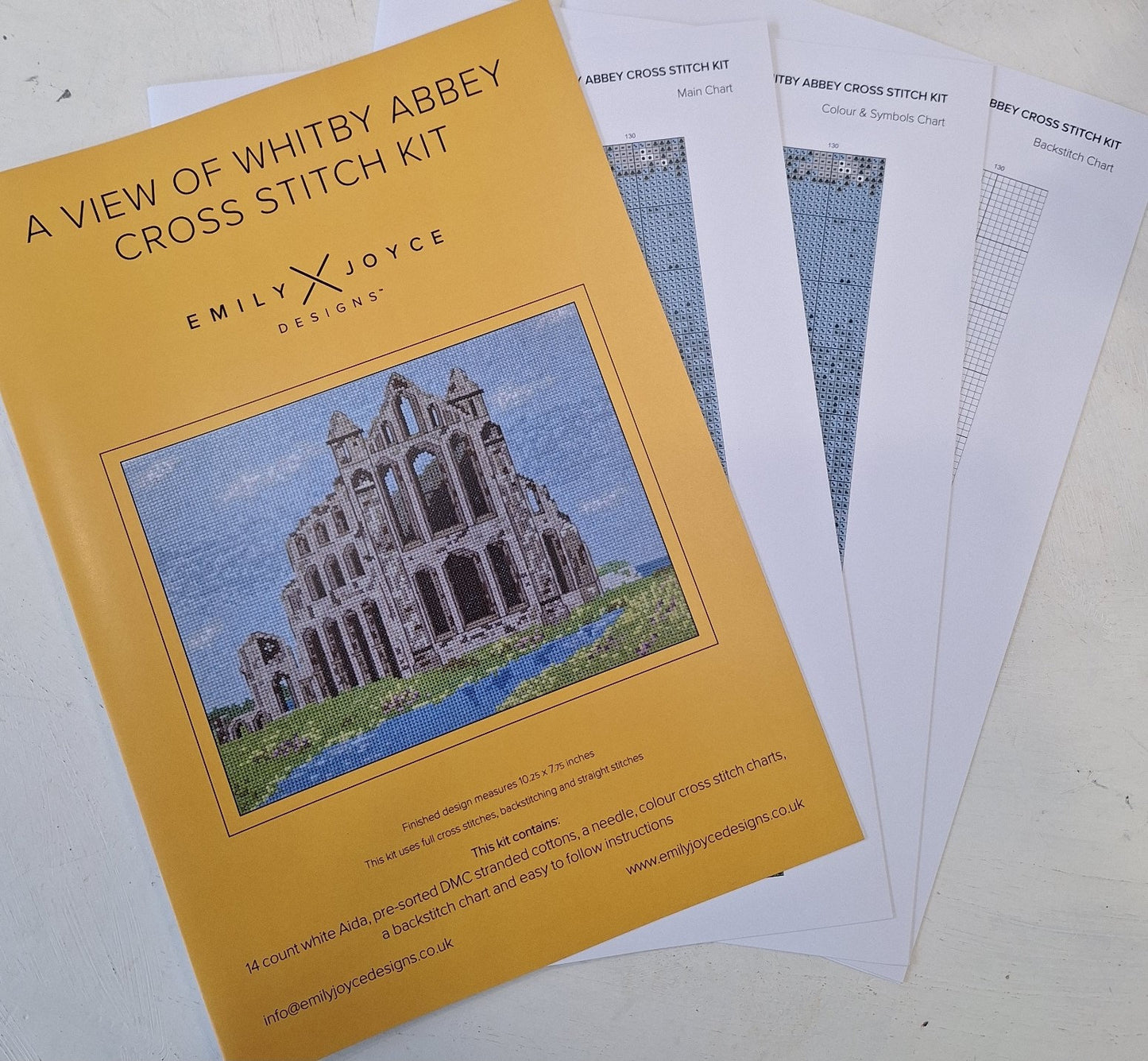 A View of Whitby Abbey Cross Stitch Kit
