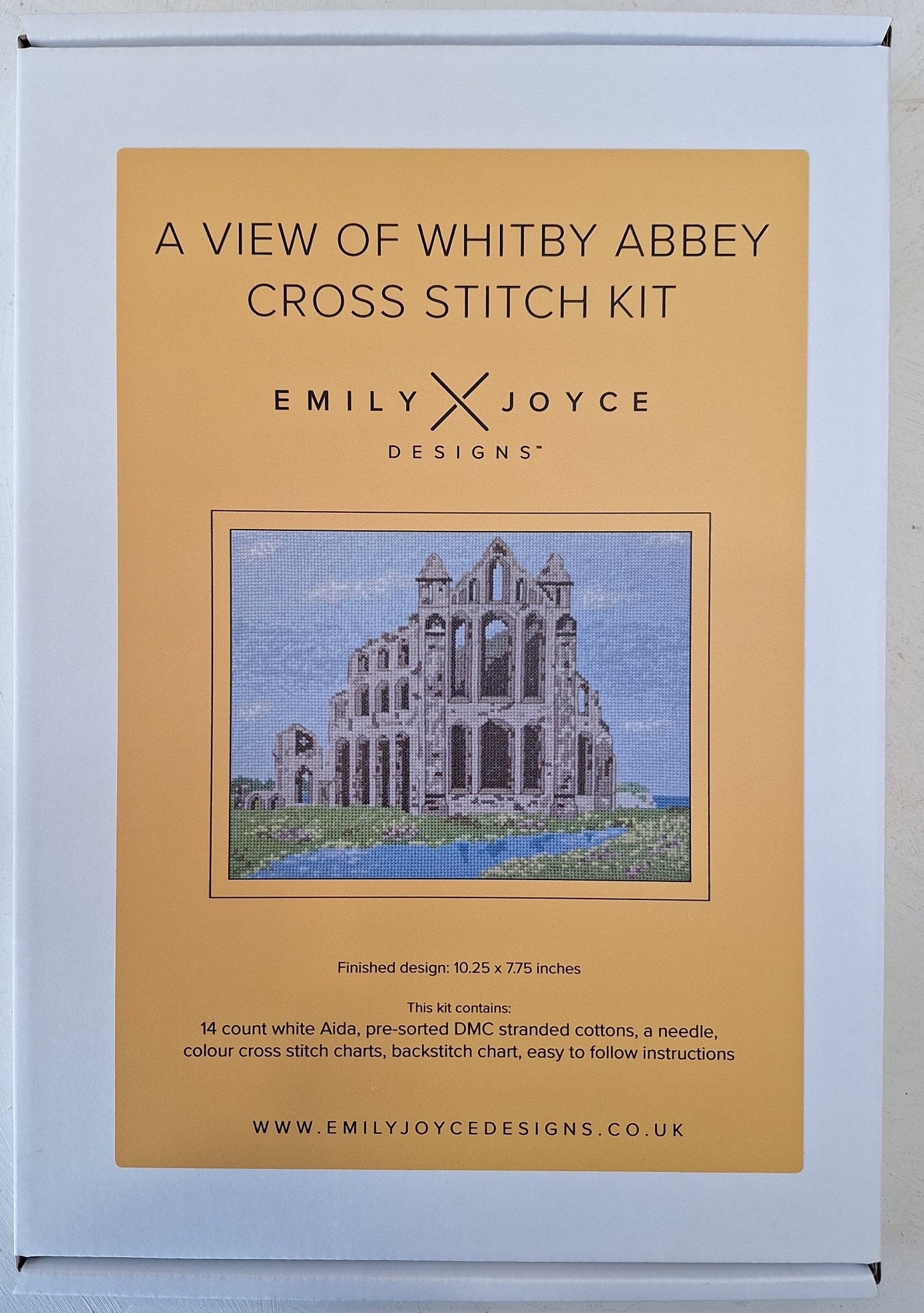 A View of Whitby Abbey Cross Stitch Kit