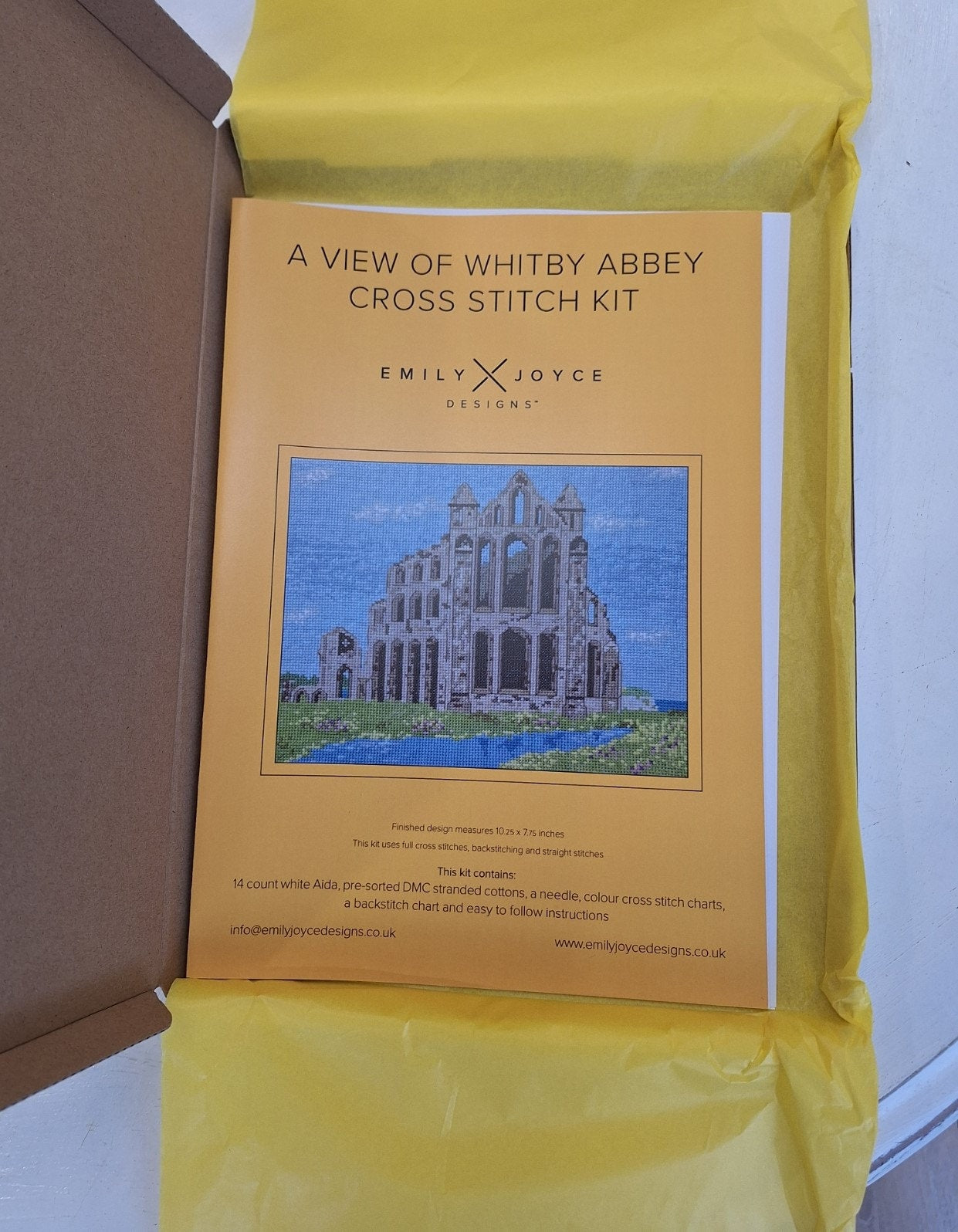 A View of Whitby Abbey Cross Stitch Kit