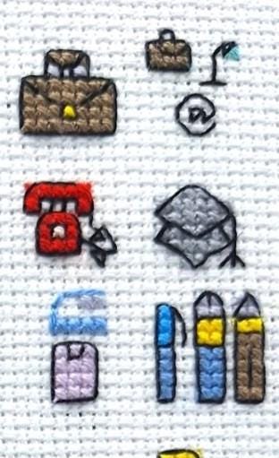Office and Education Tiny Cross Stitch Motif Charts
