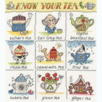Bothy Threads Know Your Tea Cross Stitch Kit