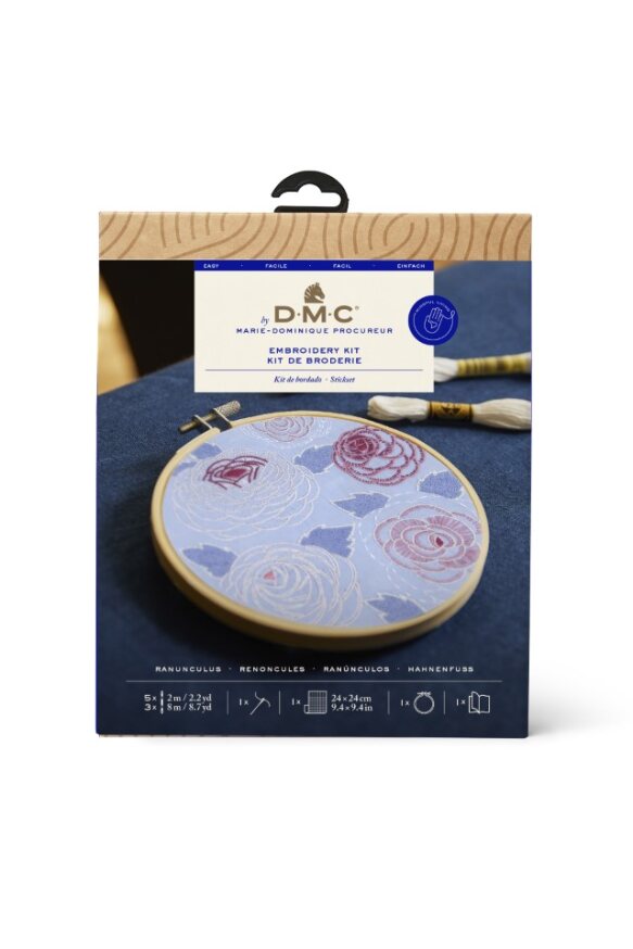 DMC Ranunculus Embroidery Kit