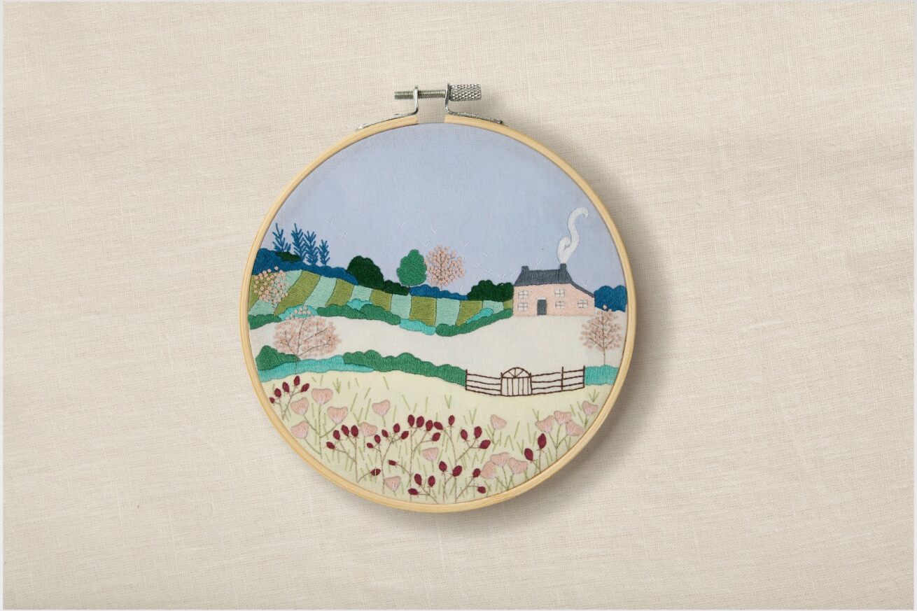 DMC Spring Landscape Embroidery Kit