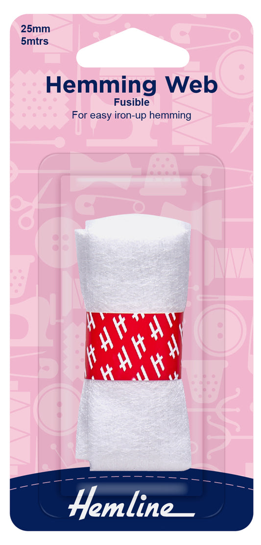 Hemline Hemming Web – Fusible – 5m x 25mm