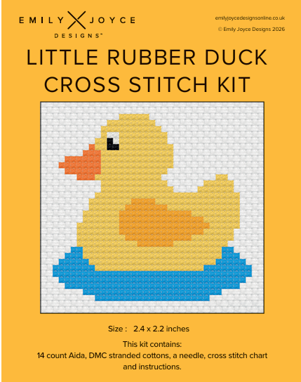 Little Rubber Duck Cross Stitch Kit