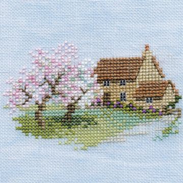 Derwentwater Designs Orchard Cottage (aida) Cross Stitch Kit