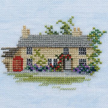 Derwentwater Designs Rose Cottage ( aida) Cross Stitch Kit