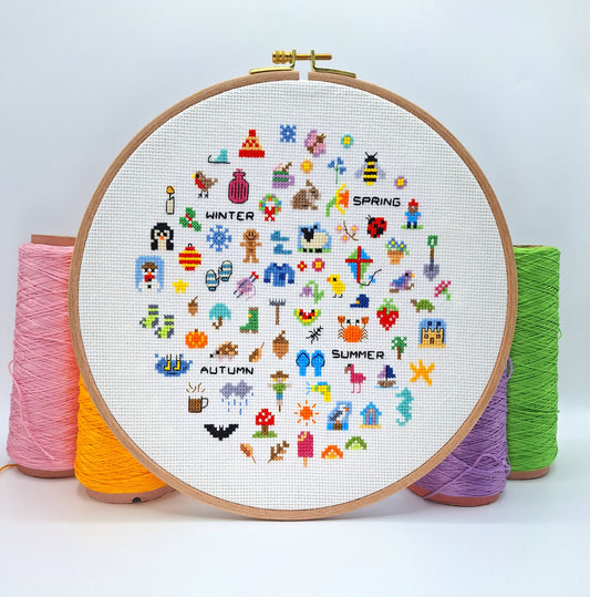The Seasons Cross Stitch Kit