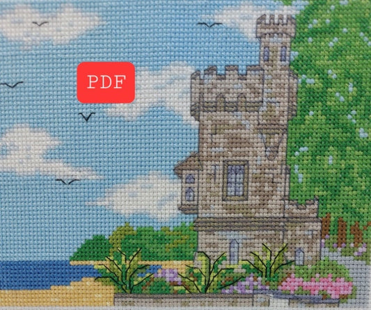 Appley Tower Cross Stitch PDF Pattern (Digital)